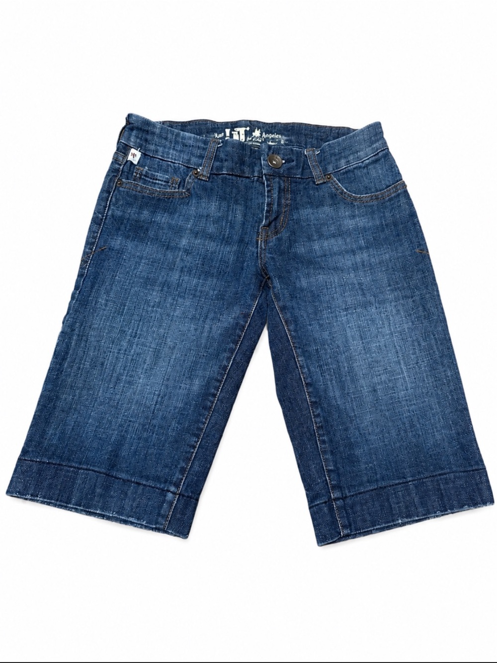 !it jeans Women's Mid-Length Denim Bermuda Shorts — Dark Blue - Picture 2 of 9